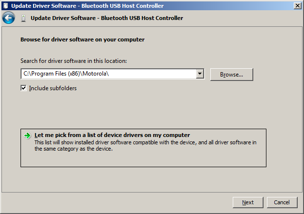 bluetooth usb host controller windows 7 driver